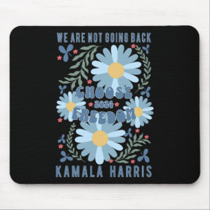Harris 2024 Choose Freedom Boho Wildflowers Mouse Pad