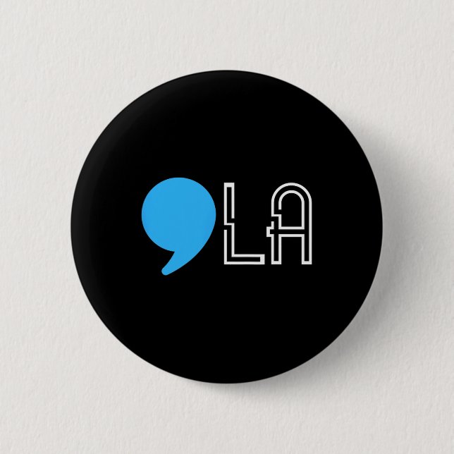 Harris 2024 Election Funny Comma  2 Inch Round Button (Front)