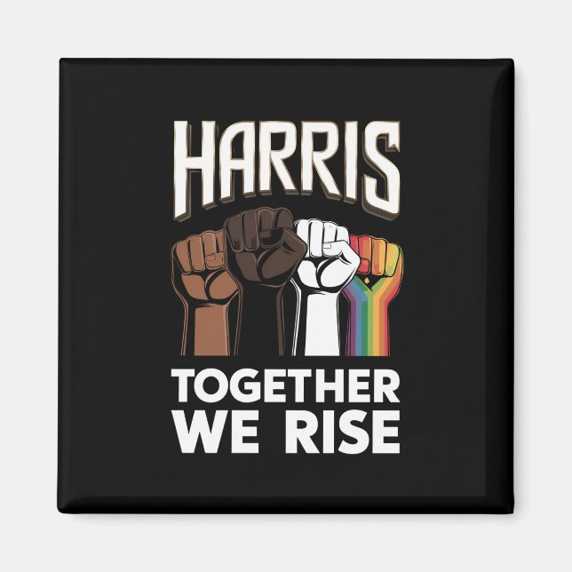 Harris 2024 Election LGBT Kamala Harris 2024 Magnet (Front)