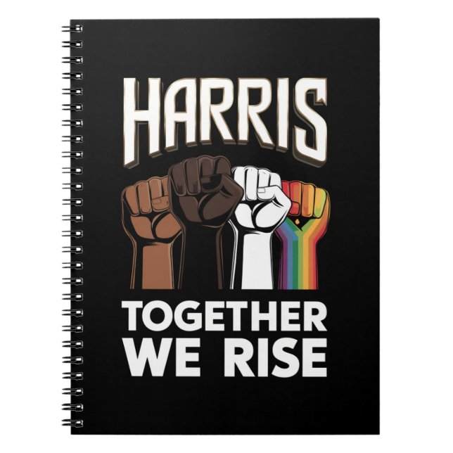Harris 2024 Election LGBT Kamala Harris 2024 Notebook (Front)
