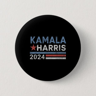 Harris 2024 For President Election Campaign  2 Inch Round Button