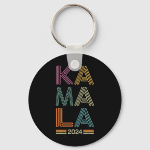 Harris 2024 For President Election Campaign Retro Keychain