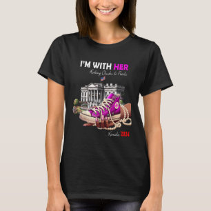 Harris 2024 I'm With Her Rocking  T-Shirt