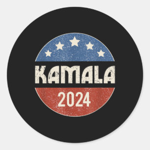 Harris 2024 Kamala Harris For President Election 2 Classic Round Sticker