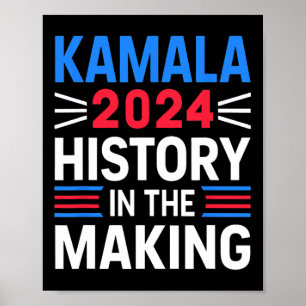 Harris 2024 Men &amp; Women History In The Making  Poster