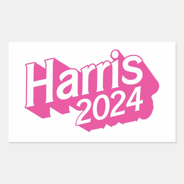 Harris 2024 Pink Colourful Sticker (Front)