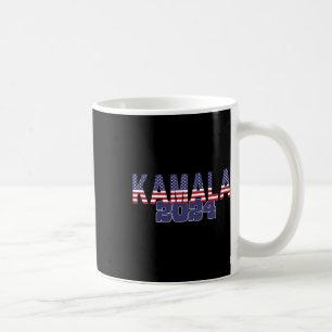 Harris 2024 President Red White Blue Flag America  Coffee Mug