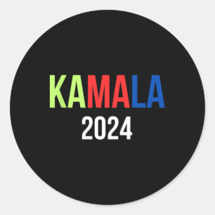 Harris 2024 Presidential Campaign Classic Round Sticker