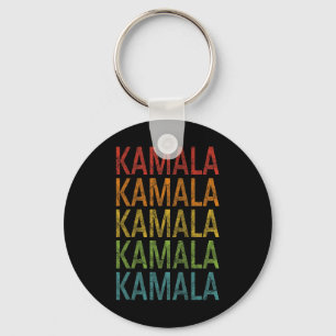 Harris 2024 Presidential Election Retro Grunge Keychain