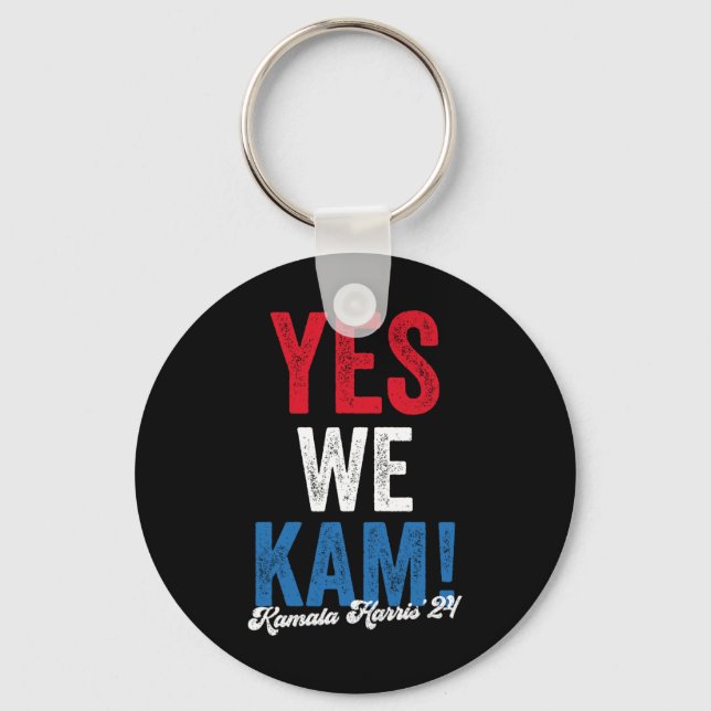 Harris 2024 Support I&#';m With Her Kamala Harris  Keychain (Front)