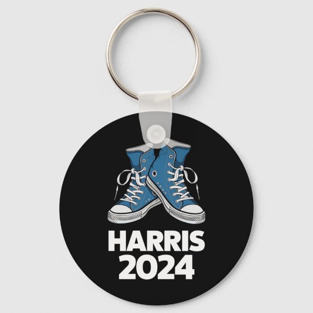 HARRIS 2024 Vote President Kamala Election Sneaker Keychain (Front)