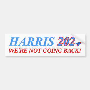 HARRIS 2024 WE'RE NOT GOING BACK! KAMALA PRESIDENT BUMPER STICKER
