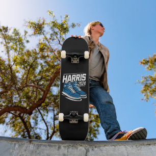 Harris 24 Vote President Kamala Election Sneakers Skateboard