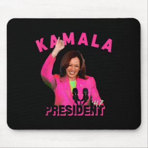 Harris Aka For President 47 Pink Comma La 2024 Wom Mouse Pad