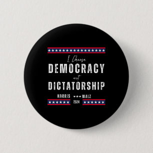 Harris & Tim Wheimer 2024 - Democracy Over Dic 2 Inch Round Button
