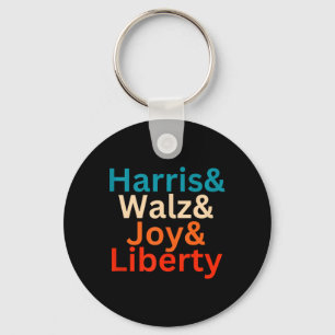 Harris And W Joy Liberty Vintage Retro Tim Waltz K Keychain