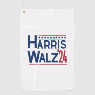 Harris and Walz 2024 Election Pairing  Golf Towel