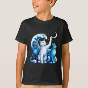Harris Blue Cats Wave Kamala Funny For Cat Lovers  T-Shirt