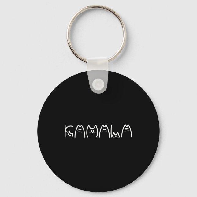 Harris Cat Lettering Positive1  Keychain (Front)
