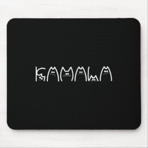 Harris Cat Lettering Positive1 Mouse Pad