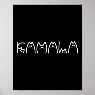 Harris Cat Lettering Positive1  Poster
