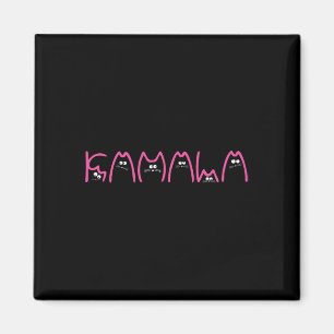 Harris Cat Lettering Positive Funny 13  Magnet