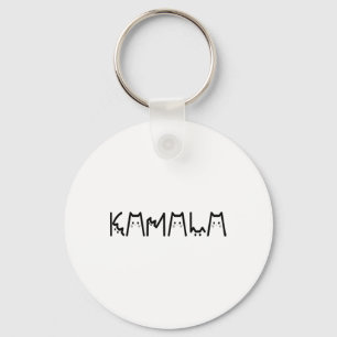 Harris Cat Lettering Positive Funny 2024 Election Keychain