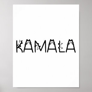 Harris Cat Lettering Positive Funny 2 Poster