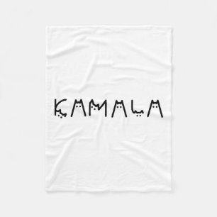 Harris Cat Lettering Positive Harris For President Fleece Blanket
