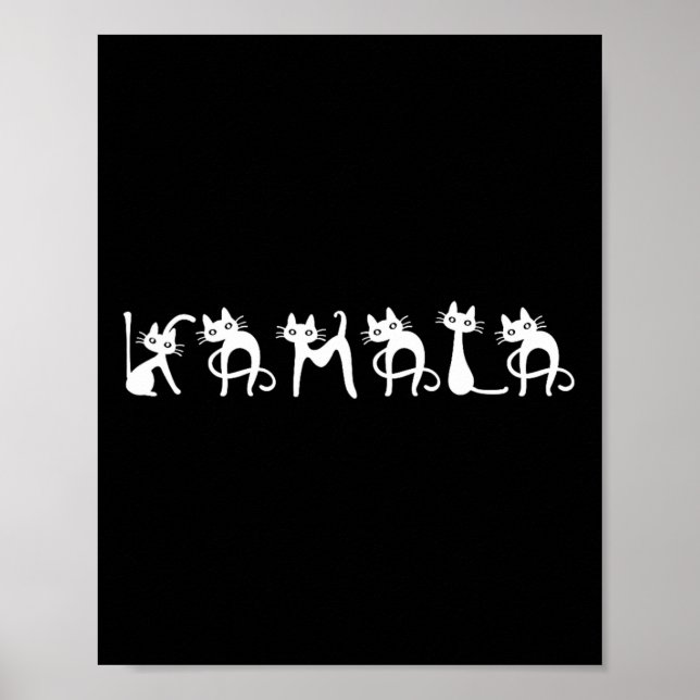 Harris Cat Lettering Positive  Poster (Front)