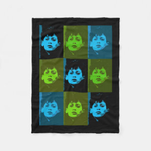 Harris College Photo In Blues And Greens  Fleece Blanket