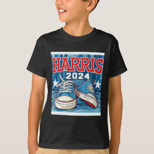 Harris Election Sneakers 2024 President Comma La l T-Shirt
