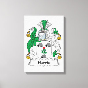 Harris Family Crest Canvas Print