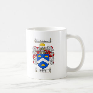 HARRIS FAMILY CREST -  HARRIS COAT OF ARMS COFFEE MUG