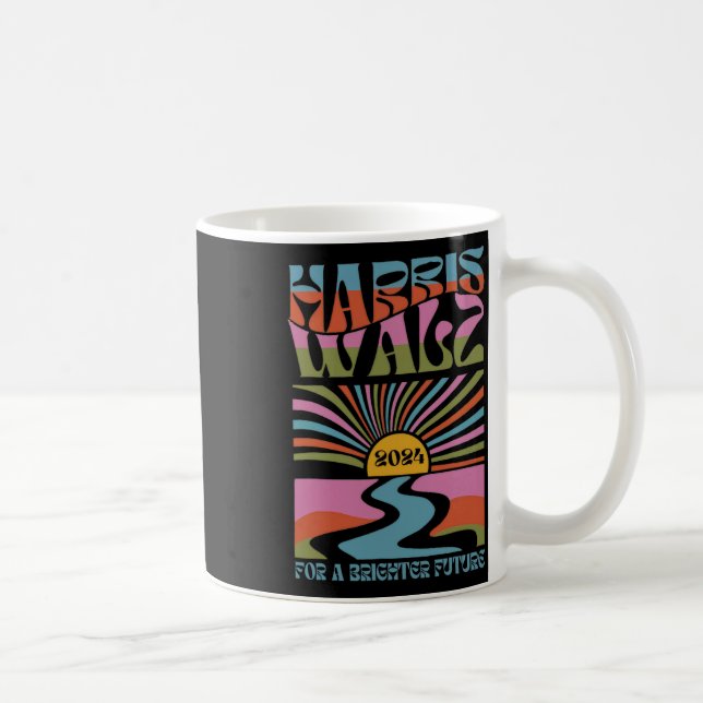 Harris For A Brighter Tomorrow 2024 Boho Aesthetic Coffee Mug (Right)