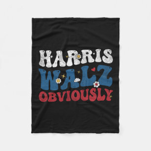 Harris For President 2024 Fleece Blanket