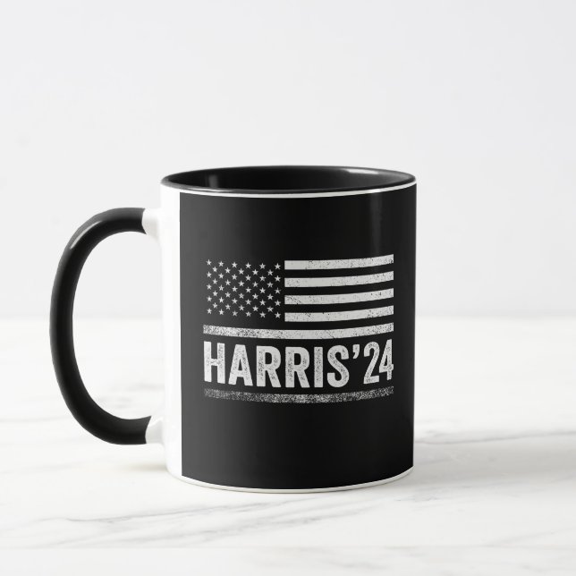 Harris For President Democrat Election American  Mug (Left)
