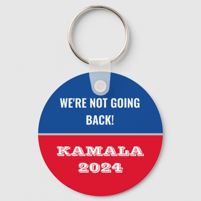 Harris for President Round Button, 2¼ Inch Keychain (Front)