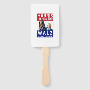 Harris For President Walz For Vice President Kamal Hand Fan