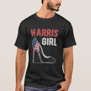 Harris Girl Heel Shoe Funny Kamala Harris Election T-Shirt