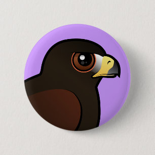 Harris Hawk 2 Inch Round Button