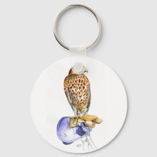 Harris Hawk 5.7 cm Basic Button Key Ring