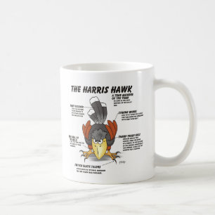 Harris Hawk Cartoon Coffee Mug
