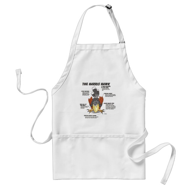 Harris Hawk Cartoon Standard Apron (Front)