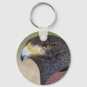 Harris Hawk-cp Keychain
