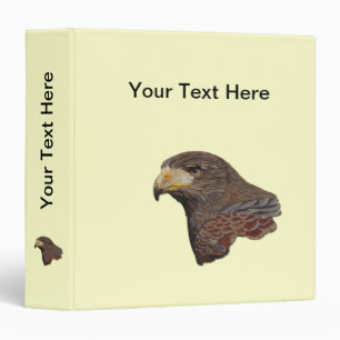 Harris Hawk Faux Embroidery Binder