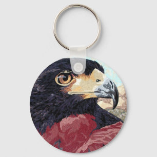 Harris Hawk textile Keychain
