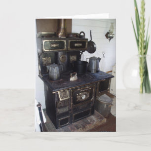 "Harris House Kitchen Stove" Get Well Card