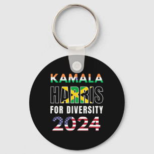 Harris India Jamaica Flag Diversity 2024 Keychain