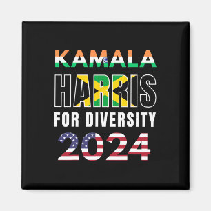 Harris India Jamaica Flag Diversity 2024 Magnet